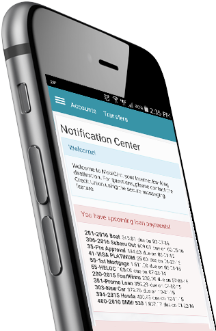 Mobile banking notifications